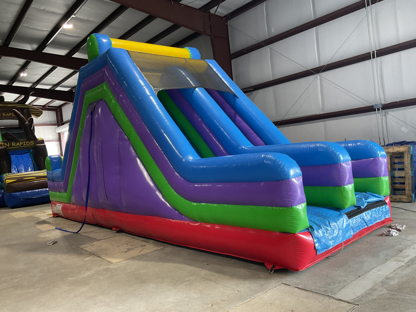 70' Obstacle Course (40' obstacle + 30' Rock climb slide)