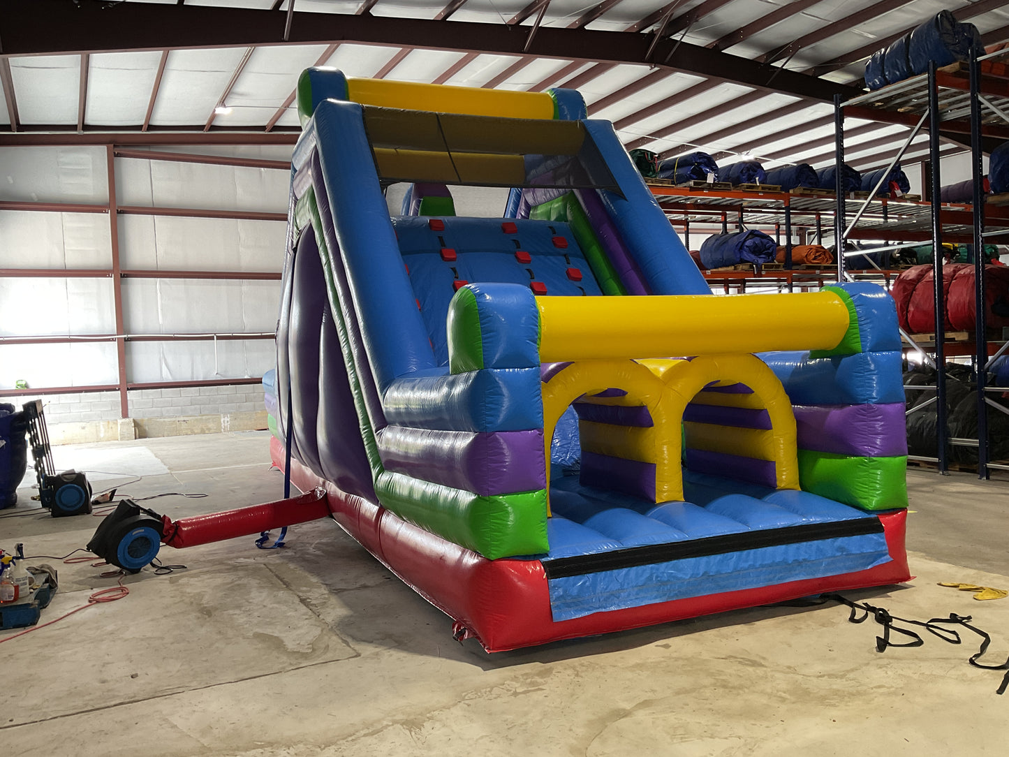 70' Obstacle Course (40' obstacle + 30' Rock climb slide)