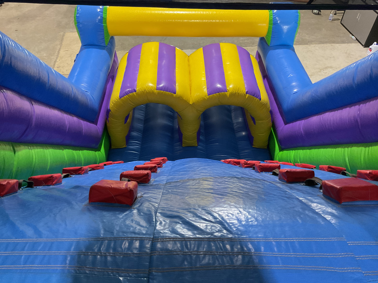 70' Obstacle Course (40' obstacle + 30' Rock climb slide)