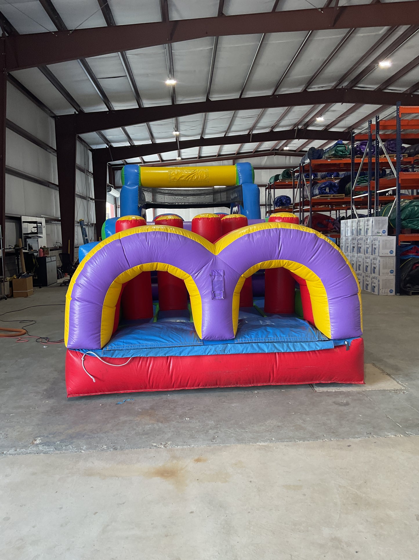 70' Obstacle Course (40' obstacle + 30' Rock climb slide)