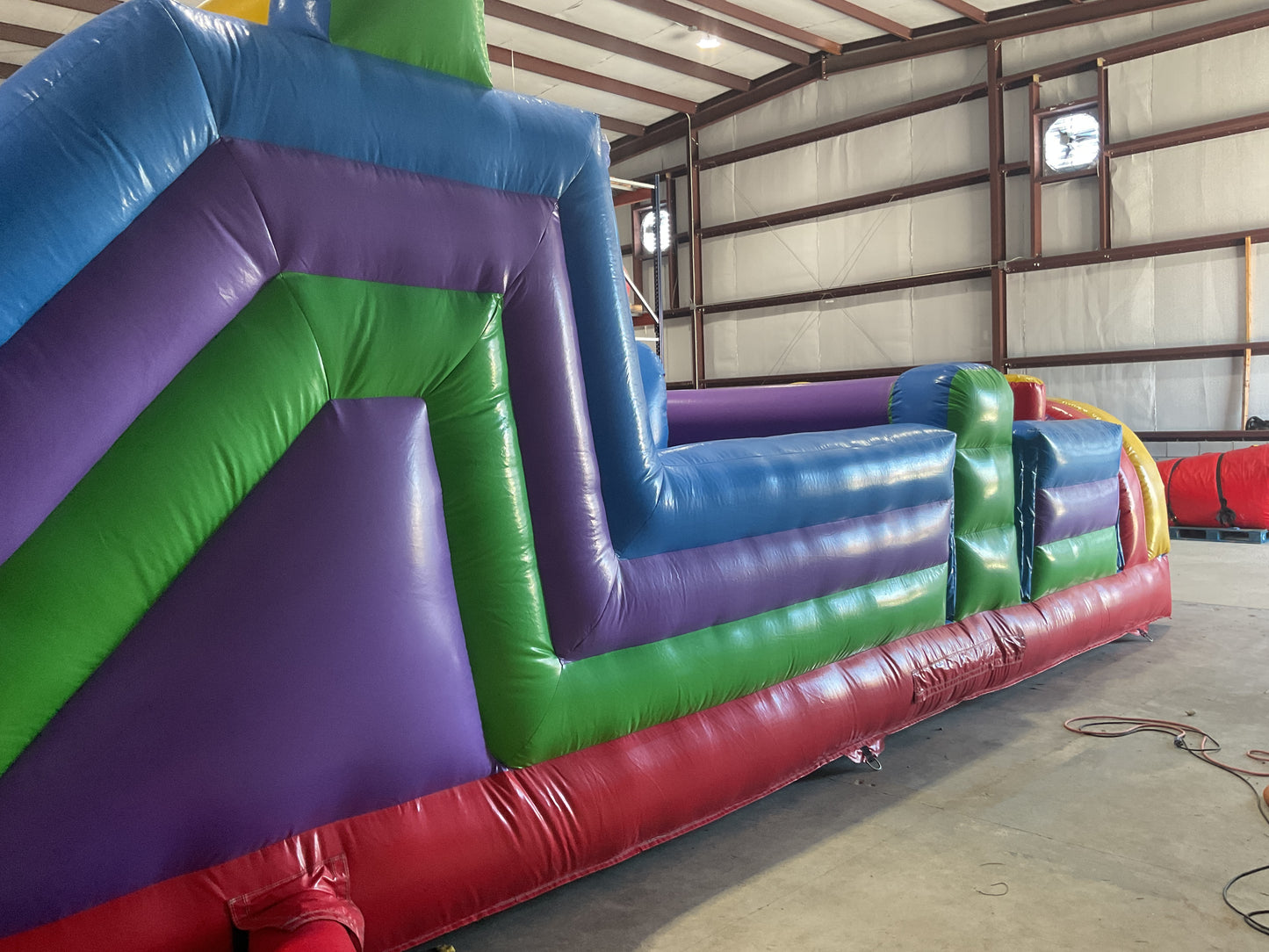 70' Obstacle Course (40' obstacle + 30' Rock climb slide)