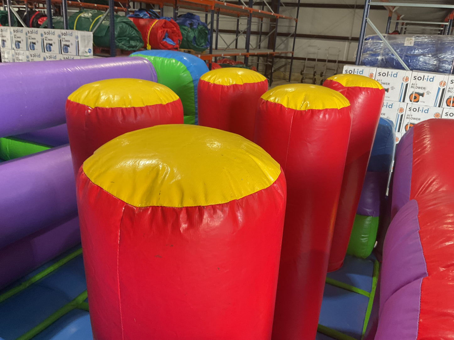 70' Obstacle Course (40' obstacle + 30' Rock climb slide)