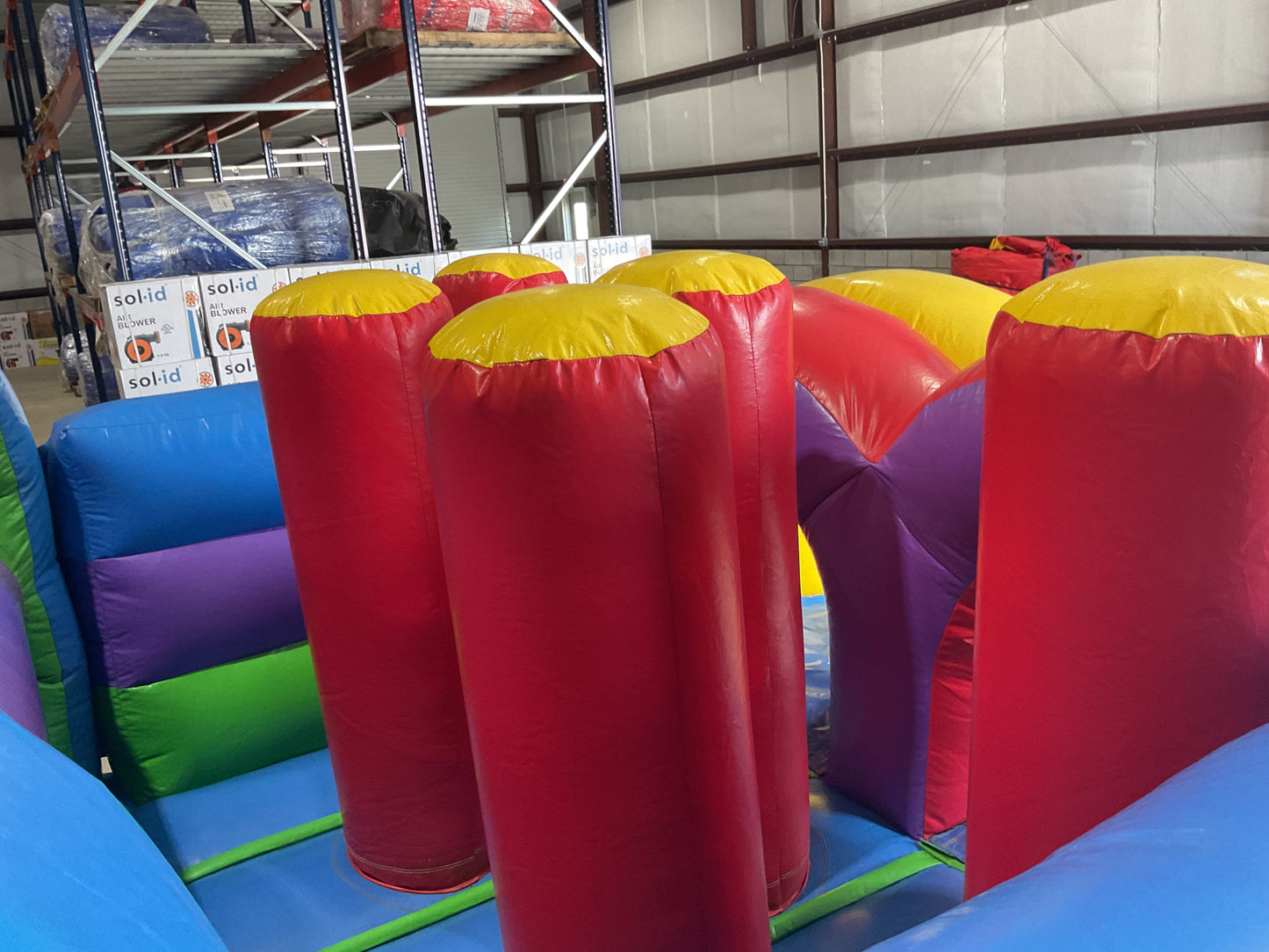 70' Obstacle Course (40' obstacle + 30' Rock climb slide)