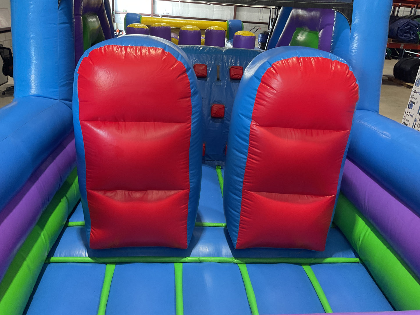 70' Obstacle Course (40' obstacle + 30' Rock climb slide)