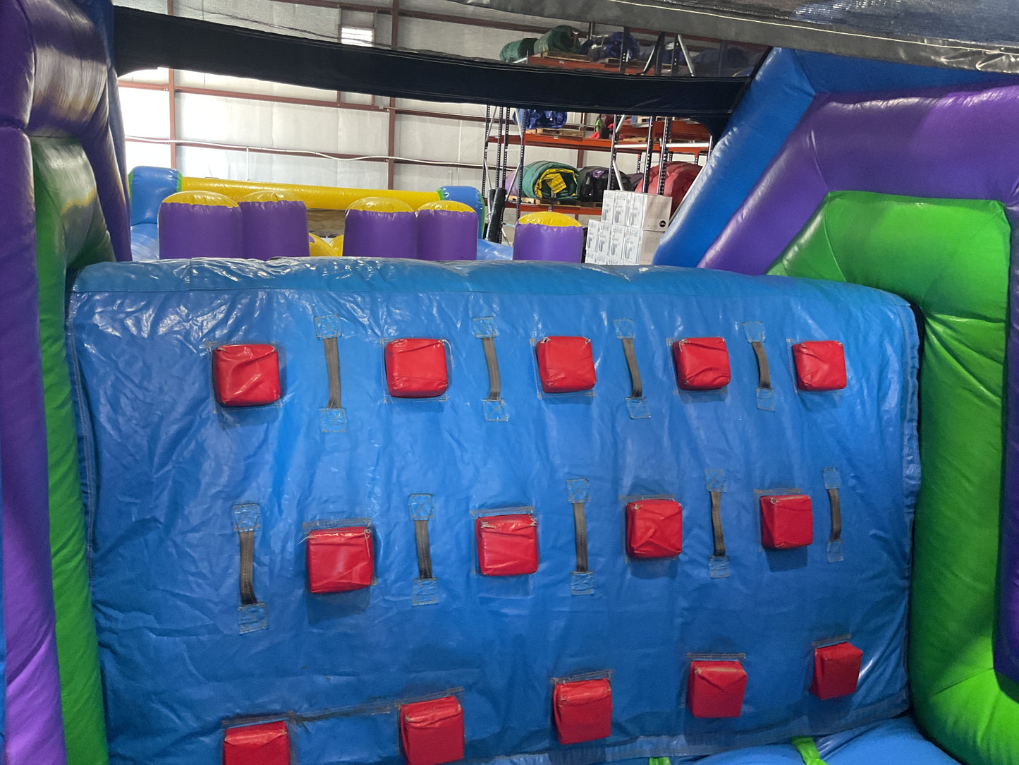 70' Obstacle Course (40' obstacle + 30' Rock climb slide)