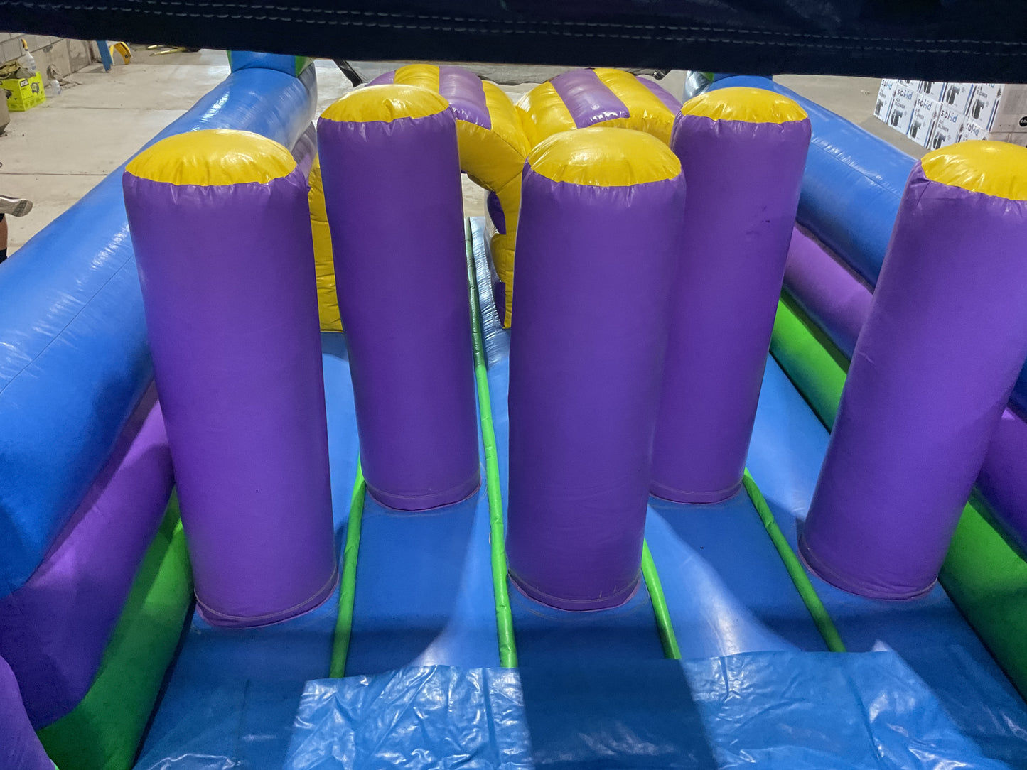 70' Obstacle Course (40' obstacle + 30' Rock climb slide)