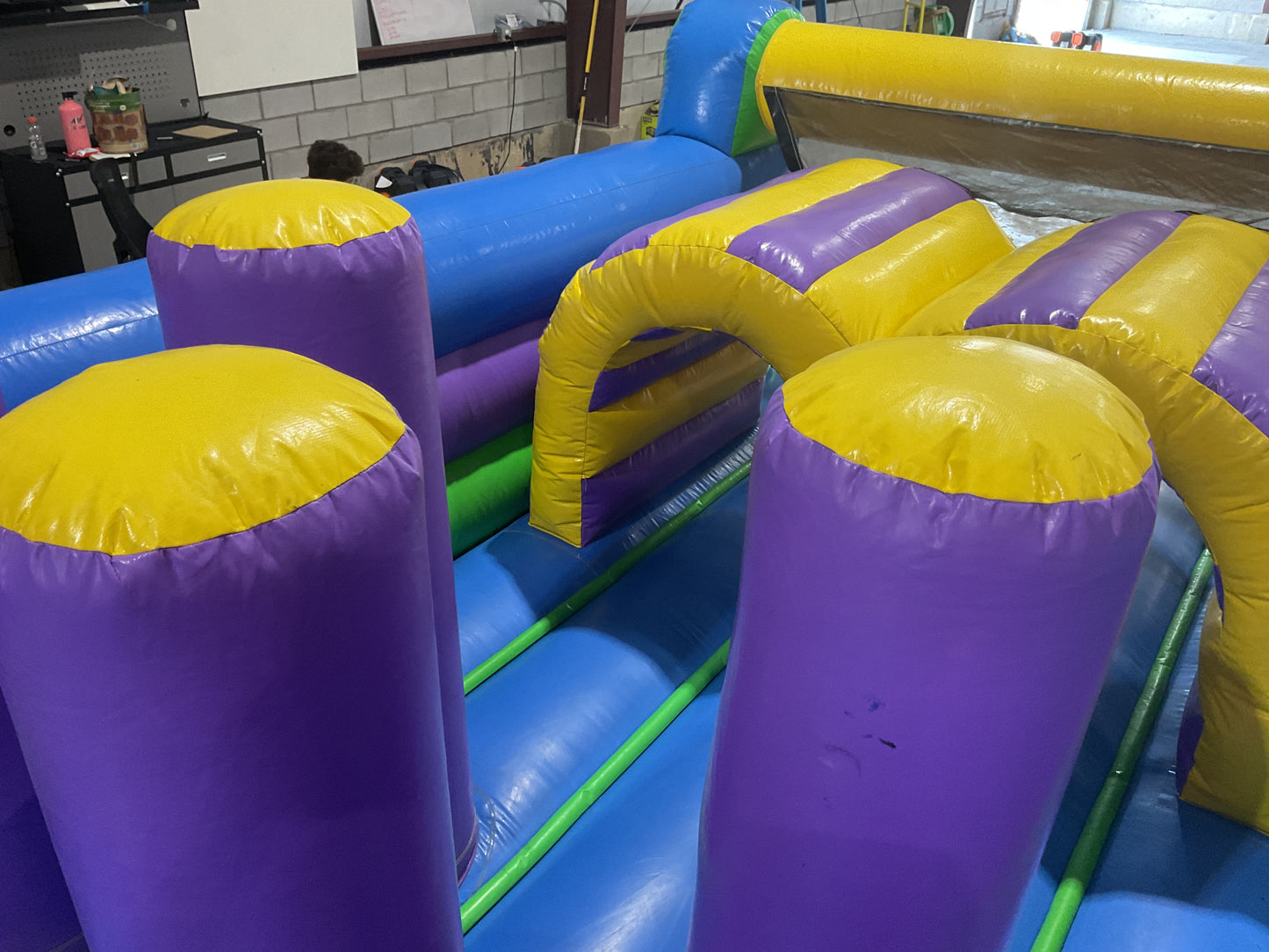 70' Obstacle Course (40' obstacle + 30' Rock climb slide)