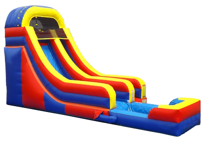 16' Primary color Arch Slide with detachable pool