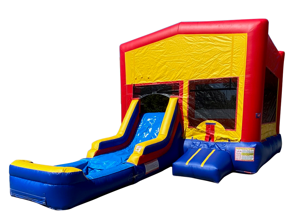4-n-1 Compact Modular Combo with Detachable Pool – Space Walk Inflatables